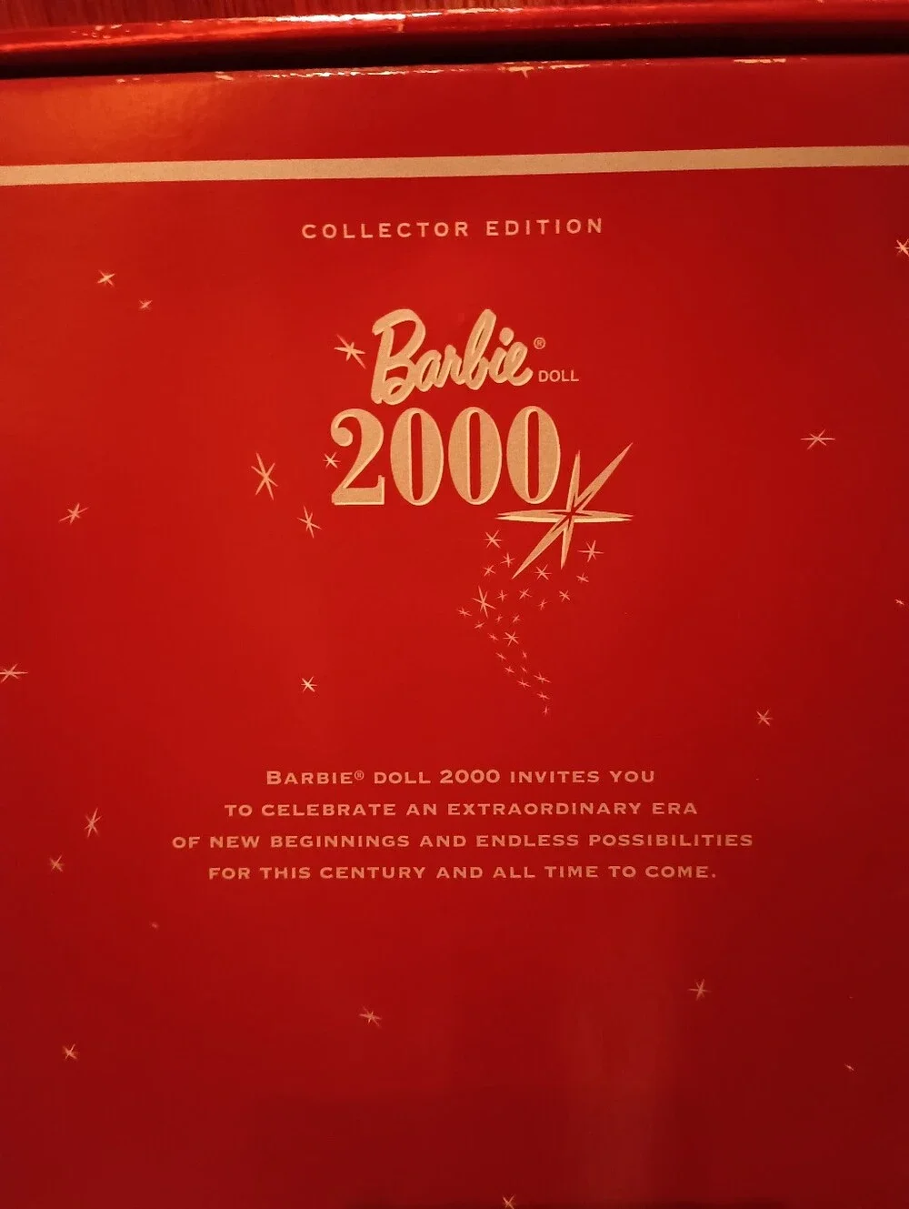 Barbie 2000 Collector Edition Red & White Gown Dress Mattel Doll
